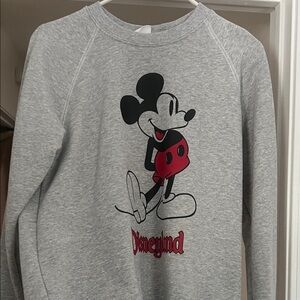 Disneyland Gray Mickey Mouse crew neck sweatshirt